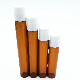  Good Quality 3ml 5ml 7ml 8ml 10ml 12ml Amber Essential Oil Glass Roll on Bottle with Glass Roller Ball with White Screw Cao