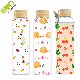  Waterdrop Ga5062 500ml Single Wall Glass Bottles Travel Silicone BPA Free Custom Wholesale Water Bottles Borosilicate Glass Water Bottle with Bamboo Lid