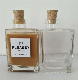  New Design 280ml Special Special Wry Neck Square Shaped Beverage Juice Bottles Glass Spirit Bottle