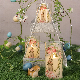  Customized Pillar Frameless Glass Candles Holder with Painting for Festival Decorating, Home Decoration