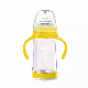 Baby Bottle Popular Design 150ml /240ml Glass Milk Bottle with PP Sleeve Baby Water Bottle manufacturer