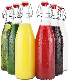 250ml 500ml 750ml 1000ml Round Clear Glass Swing Top Bottle for Beverage manufacturer