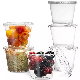 5.5oz 150ml Disposable Clear Pet/PLA 78mm Plastic Cup for Dessert Yogurt Mousse Snacks Cups 5.5oz