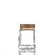  New Square Thick Transparent Sealed Bird′s Nest Honey Glass Jar with Metal Wooden Lid