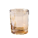  Factory Wholesale 200ml 10 Oz Colored Glass Amber Candle Jar with Bamboo Lid