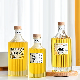  Wholesale Empty 250ml 500ml Clear Wide Mouth Custom Spirit Liquor Whiskey Gin Rum Vodka Glass Bottle with Cork