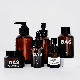  Amber Oblique Shoulder 30ml 60ml 100ml Cosmetic Skincare Packaging Sets Serum Lotion Cream Pump Dropper Glass Bottle and Jar