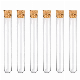  Flat Glass Test Tube with Cork Caps