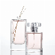  High Quality Custom 50ml Crimp Top Square Empty Clear Perfume Glass Bottle
