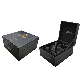 Luxury Design Logo Printing Plastic Acrylic Gold Black Perfume Gift Box