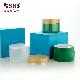  Big Sizes Plastic Cosmetic Packaging Green 4 oz Cream Jar With Injection Gold Lid