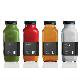 Cold Pressed Juice 250ml 300ml 500ml 16oz Clear French Square Milk Beverage Glass Bottles with Plastic Screw Cap manufacturer