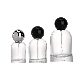  China Wholesale Perfume Packaging Glass Perfume Bottle with Black Cap