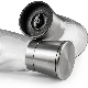  High Volume Pepper Mill 160ml Glass Bottle with Metal Adjustable Ceramic Grinder