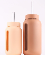  Eco-Friendly Stocked Glass Water Bottle with Silicone Sleeve and PP Lid for Gifts