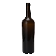  High Quality Empty 750ml Olive Green Round Liquor Bottle Glass Wine Bottle