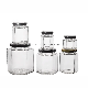 Hot Sale 45ml 85ml 100ml 180ml 280ml 380ml 500ml 730ml Hexagon Shape Glass Container Six-Side Honey Glass Jam Food Pickles Spice Glass Honey Jar with Lid
