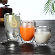  Reusable Eco-Friendly Fancy Cheap Handmade Clear Double Wall Glass Coffee Cups Drinking Mugs