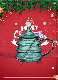  High Borosilicate Handmade Glasses Espresso Cup Christmas Glass Water Drinking Milk Cup Coffee Mug with Lid and Spoon