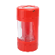  2021 Air Tight Custom LED Storage Jar Plastic Appearance Container with Magnifier Tube Shaped ABS Plastic Herb Glass Jar
