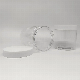  Retail 500ml Clear Cosmetic Pet Plastic Wide Mouth Hair Care Jar with White Cap in Stock
