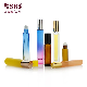  SRS No Leakage Cosmetic Amber Essential Oil Dropper Frangrance  PP Bamboo Wooden Cap Eye Serum Cream Roller Steel Ball Roll On Vial Car Perfume Glass Bottle