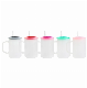  17oz Tea Milk Beer Blank Sublimation Crystal Clear Frosted High Borosilicate Glass Coffee Mug with PP Lids and Straws