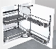  Kitchen Cabinet Storage Base Units Accessories Flat Steel Pull out Linked Basket Floor Monster Base Pantry Tray