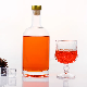  Wholesale 500ml 700ml 750ml 1 Liter Round Bottles Glass Empty Gin Vodka Whiskey Glass Liquor Bottle Gin Glass Bottle