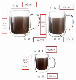  Transparent Double Glass Cup with Handle Beer Wine Mug Classes Coffee Cups Juice Mug Double-Layer Insulated Tea Mugs Wholesale