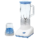  Factory Price Blender Power Juicer 2 in 1 Glass Plastic Jar with Middle Jar Blender Stainless Steel Blender