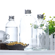  Wholesale 12oz 350ml Round Clear Beverage Bottle Drinking Glass Bottle with Cap