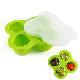  4 Cavities Silicone Baby Food Storage Containers Baby Food Mold Freezer Tray with Cover