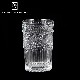  Wholesale High Quality Luxury Classic Crystal Clear Retro Embossed Coffee Glasses Whiskey Juice Drinking Water Glass Cup Mug Tumbler Glass Ware for Restaurant