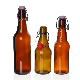  500ml 750ml Clear Juice Beer Drinking Swing Top Stoppers Glass Mineral Water Bottles