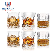  Wholesale Bar 10oz Old Fashioned Twist Whisky Glass Cup 310ml Barware Drinking Tumbler Rock Cocktail Whiskey Tasting Glassware for Whisky Wine Water Spirit Beer