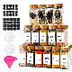  Glass Spice Jar Storage 4oz Empty Factory Produced with Wooden Lid