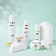  Luxury White and Gold 40ml 100ml 120ml Glass Cosmetic Skincare Bottle Jar Set