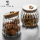  Metal Buckle Kitchen Glass Sealed Cans Storage Jar Food Airtight 650ml 22oz Storage Container Jar with Bamboo Lid