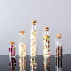  Mini High Borosilicate Glass Tube Vial Clear Drifting Bottle Flat Bottom Glass Test Tube Bottle with Cork
