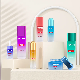  Customized Private Label Gradient Design Square Glass Skincare Bottles and Jar Full Set