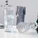 Wholesales Ribbed 1000ml Large Cylinder Clear Glass Flower Vase for Centerpieces Decor