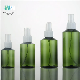 30ml Oblique Shoulder Green Plastic Bottle with Lotion Pump or Sprayer