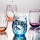  380mlcolored Glass Creative Round Vertical Grain Drink Juice Glass Milk Cup Household Drinking Cup