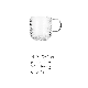 Handmade Round Transparent Glass Cup Household Dinner Glass Cups Party Supplies