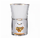  Lead-Free Crystal Glass Gold Rim European Style Household Gold Leaf Spirit Glass Cup
