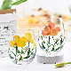  Painted Glass Creative Decorative Transparent Egg Cup Household Living Room Drinking Cup