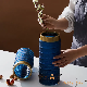  Small Bud Glass Vases for Flowers Wedding Decorations, Mini Vintage Glass Flower Vase with Rope Design and Differing Unique Shapes for Flower Table Home