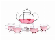  Wholesale Handmade Tea Set Heat Resistant Glass Tea Pot Tea Infuser Glass Tea Pot with Cup for Home