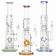Bird′ S Nest and Jade Ring Recycler Glass Water Pipes